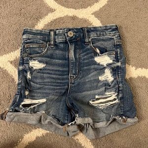AE denim shorts